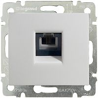 Розетка телефонная без рамки Legrand Valena 1-м. RJ11 белый картинка